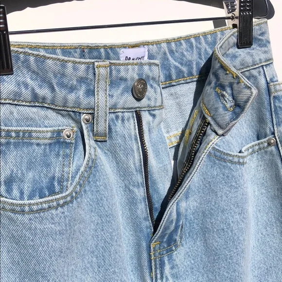 Princess Polly Blue High Rise Jeans with Classic Stitching NWT - Picture 7 of 13